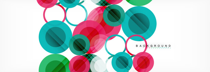 Circle composition abstract background