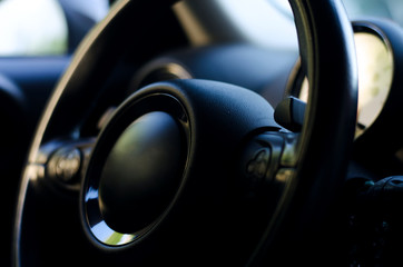 Car steering wheel with buttons