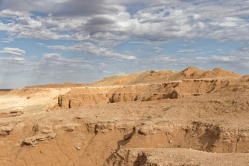 Hot, sandy desert.