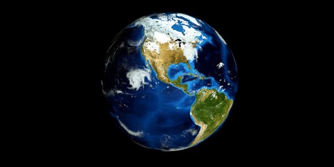 Extremely detailed and realistic high resolution 3D illustration of a Hurricane. Shot from Space. Elements of this image are furnished by Nasa.