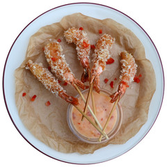 Shrimps in batter
