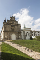 Fototapeta na wymiar Benedictine monastery and basilica, Holy Cross, Swietokrzyskie Mountains.