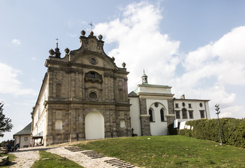 Fototapeta na wymiar Benedictine monastery and basilica, Holy Cross, Swietokrzyskie Mountains.