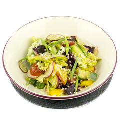 salad with chicken and vegetables