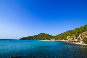 Fototapeta premium Haad Tien Beach Koh Larn Island in Pattaya Thailand.