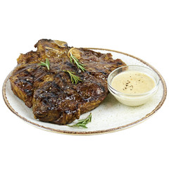 pork ribs with sauce