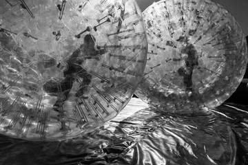 Kids playing at a county fair