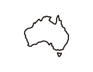 Australia map vector