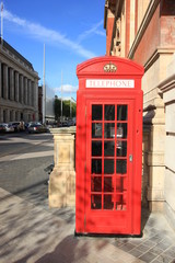 Iconic Red London telephone box