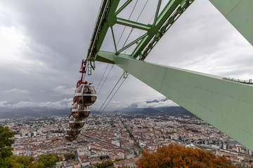 view of Grenoble since the Bastille