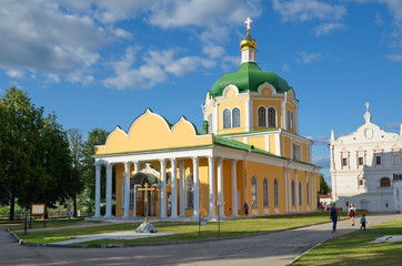 Fototapeta na wymiar Ryazan, Russia - August 17, 2018: Cathedral of the Nativity in the Ryazan Kremlin