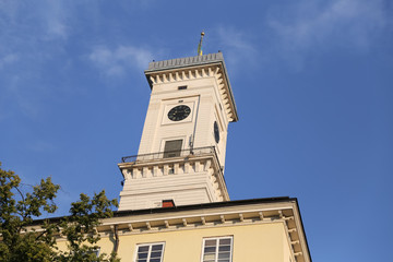 Obraz premium Lviv City Hall in Ukraine