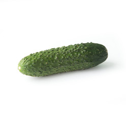 fresh green cucumber isolated on white background