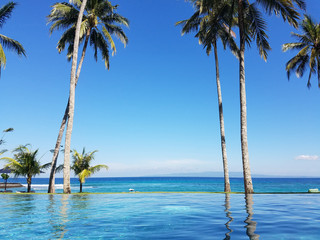 Infinity pool in Bali, Indonesia