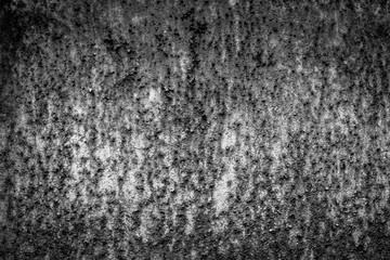 Fototapeta na wymiar Background of the rusty metal plate on the ship close up. Processed in Black and white color tone.