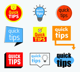 Quick tips banner or help full banner for books, magazine, website and other material printing. easy to modify