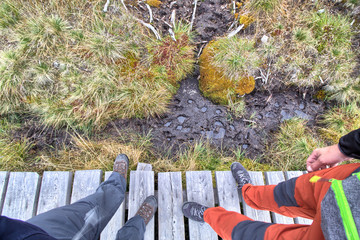 Trekking in the mountains