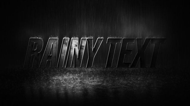 Rainy Stone Text Reveal Title