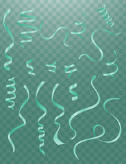 Abstract Shining Party Background with confetti and streamers