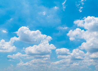 Blue sky background with clouds, background sky