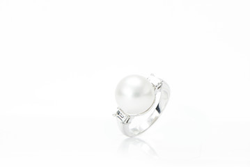 luxury jewelry on white background