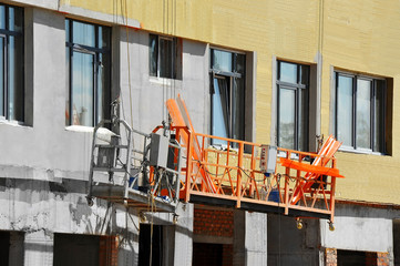 Suspended Platform (ZLP) on wall