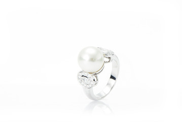 luxury jewelry on white background