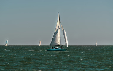 sailing ship in the sea