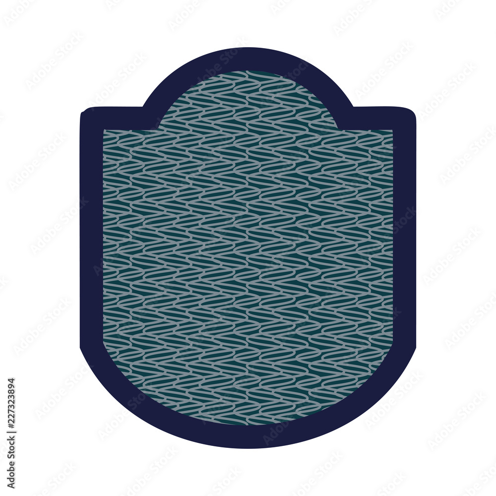 Poster shield with textile pattern