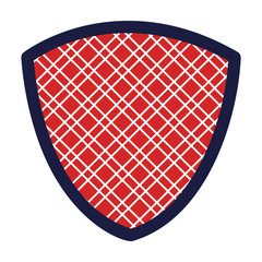 shield with rhombus pattern