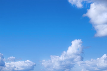 Clouds against blue sky. Blue sky and white clouds.