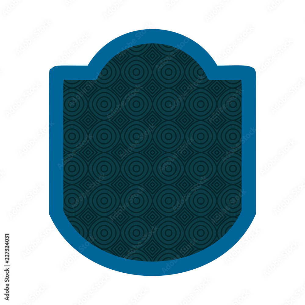 Poster shield with circular pattern
