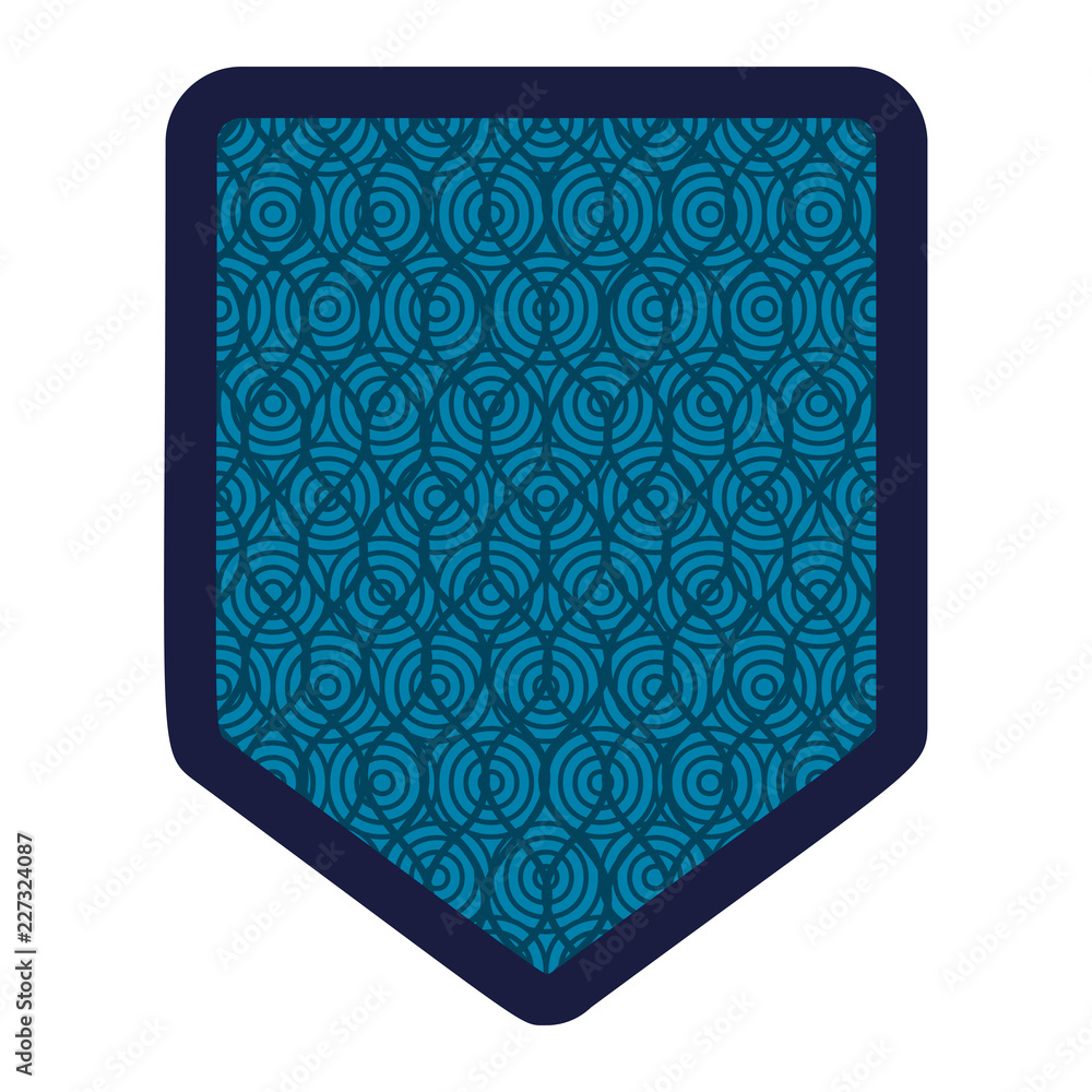 Poster shield with circular pattern