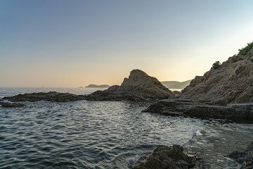 Sentir Litoral am Cap Camarat am Mittelmeer, Buchten, Felsen, Sonne