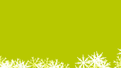 Abstract background with a variety of colorful snowflakes. Big and small.