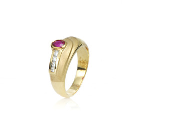 luxury jewelry on white background