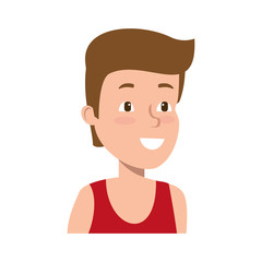 young athlete boy character