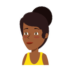 young black woman athlete character