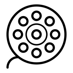 Cinema Location Map Place Spot Position vector icon