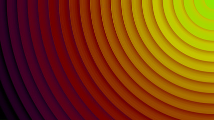 Background with circles in a paper style. With a variety of colors.