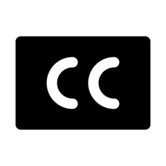 CC License Application Web Interface Software vector icon