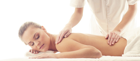 Healthy and Beautiful Woman in Spa. Recreation, Energy, Health, Massage and Healing.