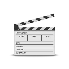 Obraz premium realistic movie clapperboard