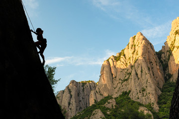 Climbing in Montserrat