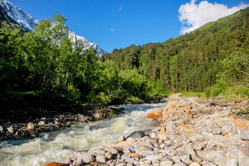 water in the mountain