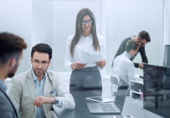 Fototapeta premium business team analyzing financial data.