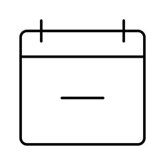 Calendar Remove Interface UI UX Software App vector icon