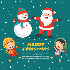 Vector Illustration Of Christmas