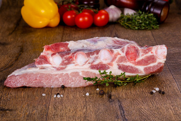 Raw pork meat