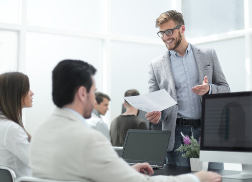 employees in the workplace in the office